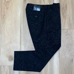 💥5 for $18💥 Banana Republic Black Subtle Animal-Print Cropped Dress Pants